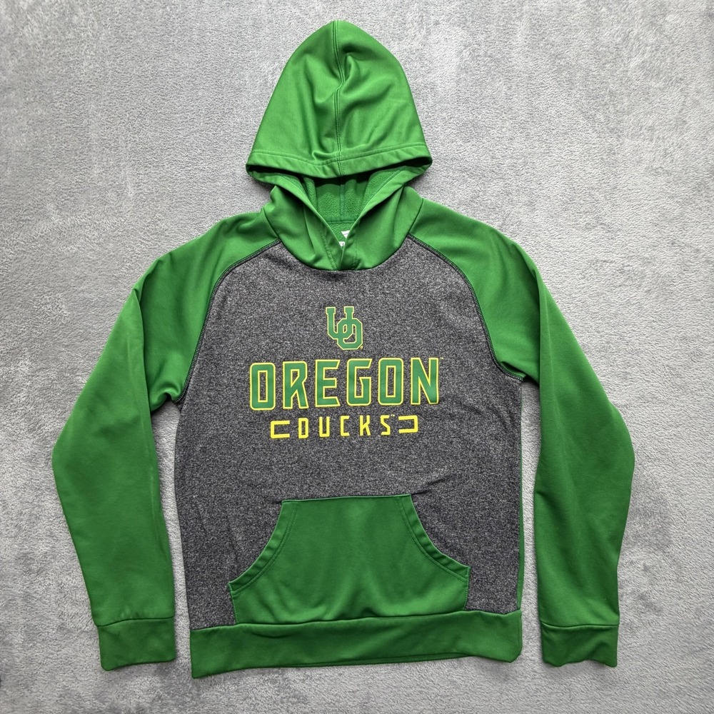 Oregon Ducks‎ Hoodie Sweatshirt Mens Medium Green NCAA College Football Fanatics